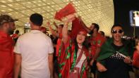Cover-Vidéo: أجواء &quot;هيستيرية&quot; للجماهير المغربية بعد الفوز التاريخي على بلجيكا من ملعب الثمامة