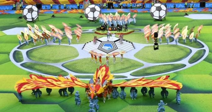 روسيا تحتفل بانطلاق نهائيات كأس العالم لكرة القدم