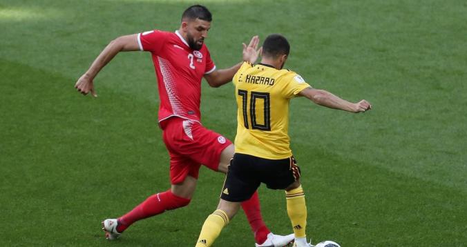 ضربة جزاء بلجيكا ضد تونس 