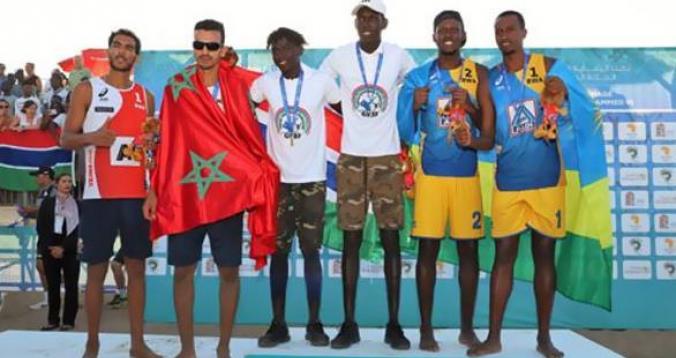 المنتخب المغربي للكرة الطائرة الشاطئية يفوز بالميدالية الفضية