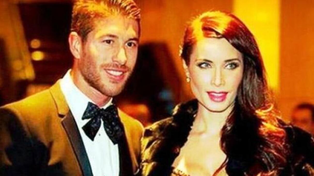 اللاعب المتميز "سيرجيو راموس" بصحبة زوجته الإعلامية الشهيرة"بيلار روبيرو فيرنانديز".