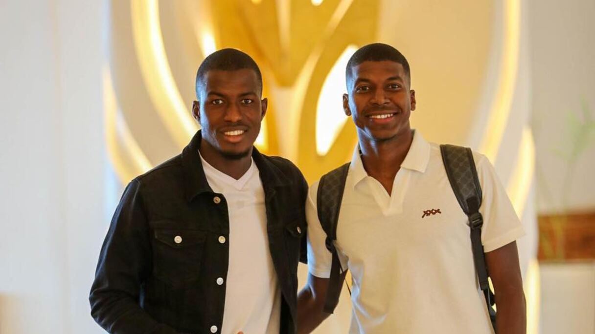 سيدي بونا عمار ومحسن بده، لاعبي المنتخب الموريتاني