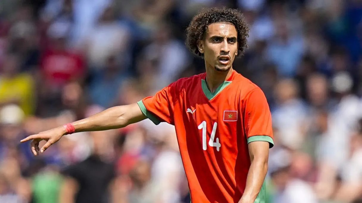 Oussama Targhalline lors de l'épopée olympique du Maroc aux J.O. de Paris 2024.