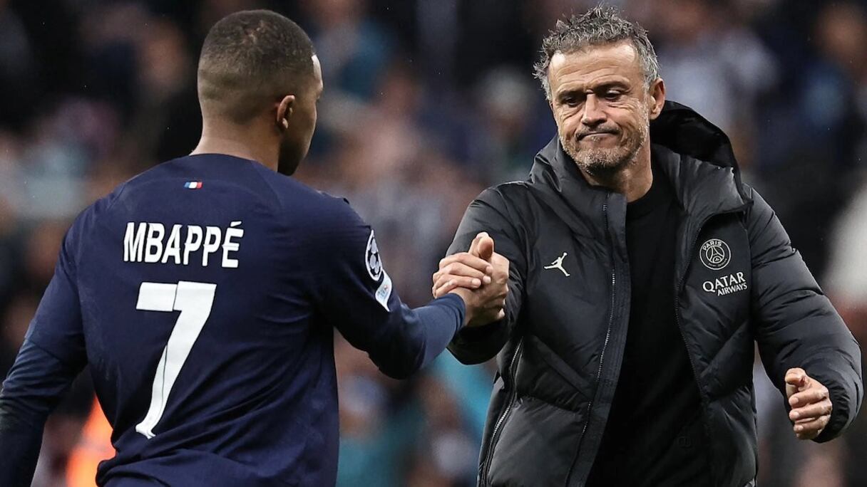 Kylian Mbappé et Luis Enrique.