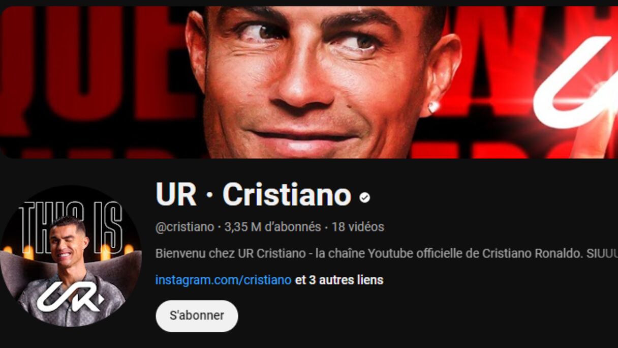 قناة كريستيانو رونالدو على اليوتيوب