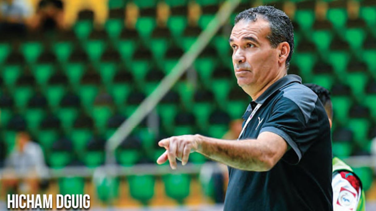 Hicham Dguig, sélectionneur de l'équipe nationale de futsal.