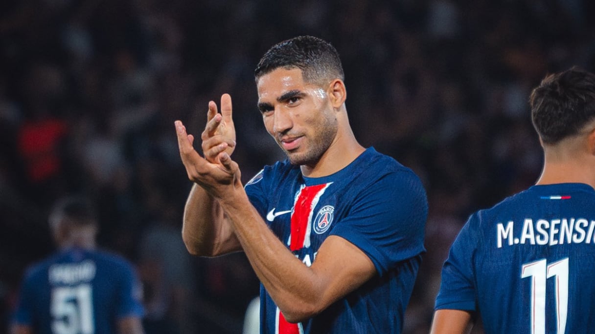 Achraf Hakimi, sous le maillot du PSG.