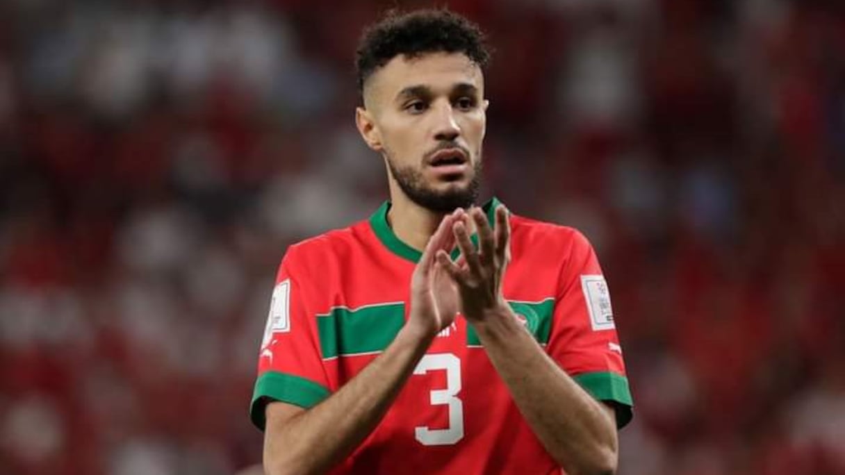 Noussair Mazraoui, international marocain du Bayern Munich.