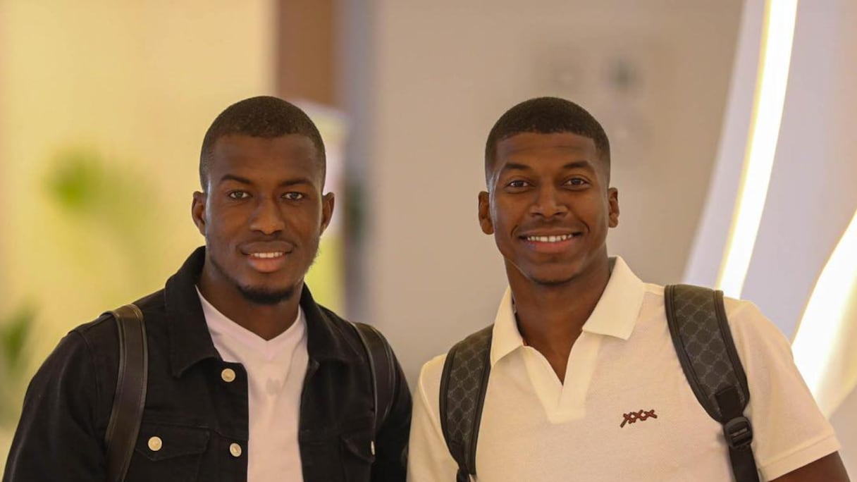 سيدي بونا عمار ومحسن بده، لاعبي المنتخب الموريتاني