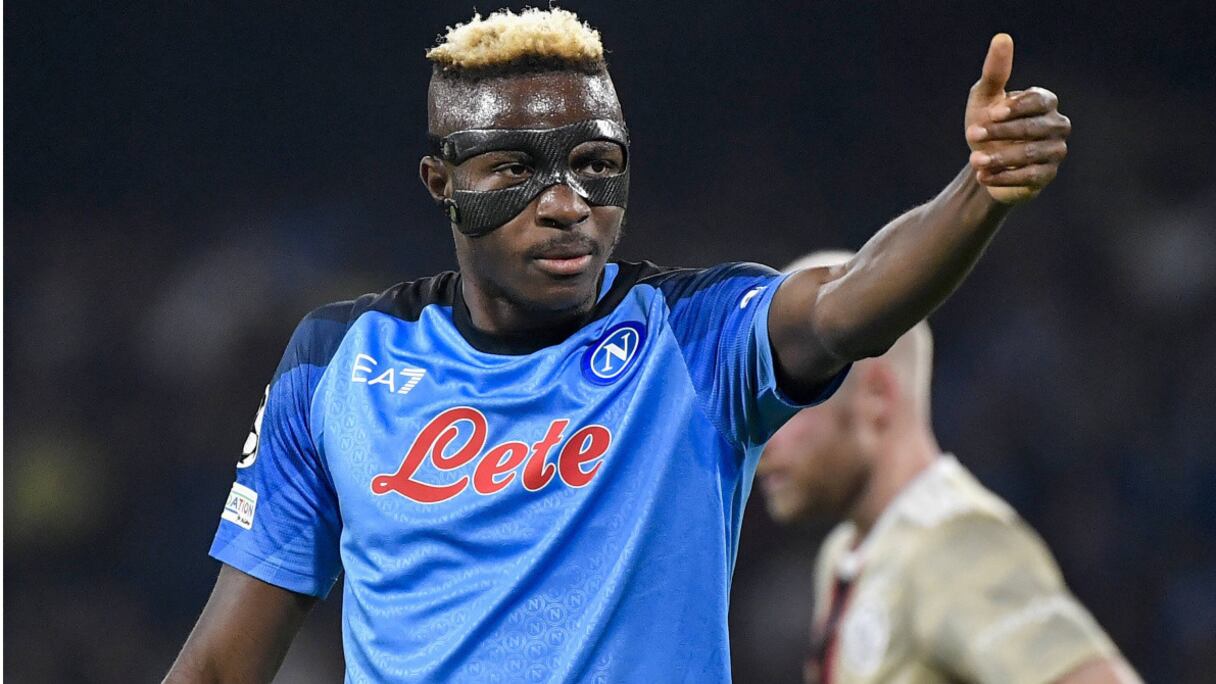 Victor Osimhen, l'attaquant nigérian de Naples.