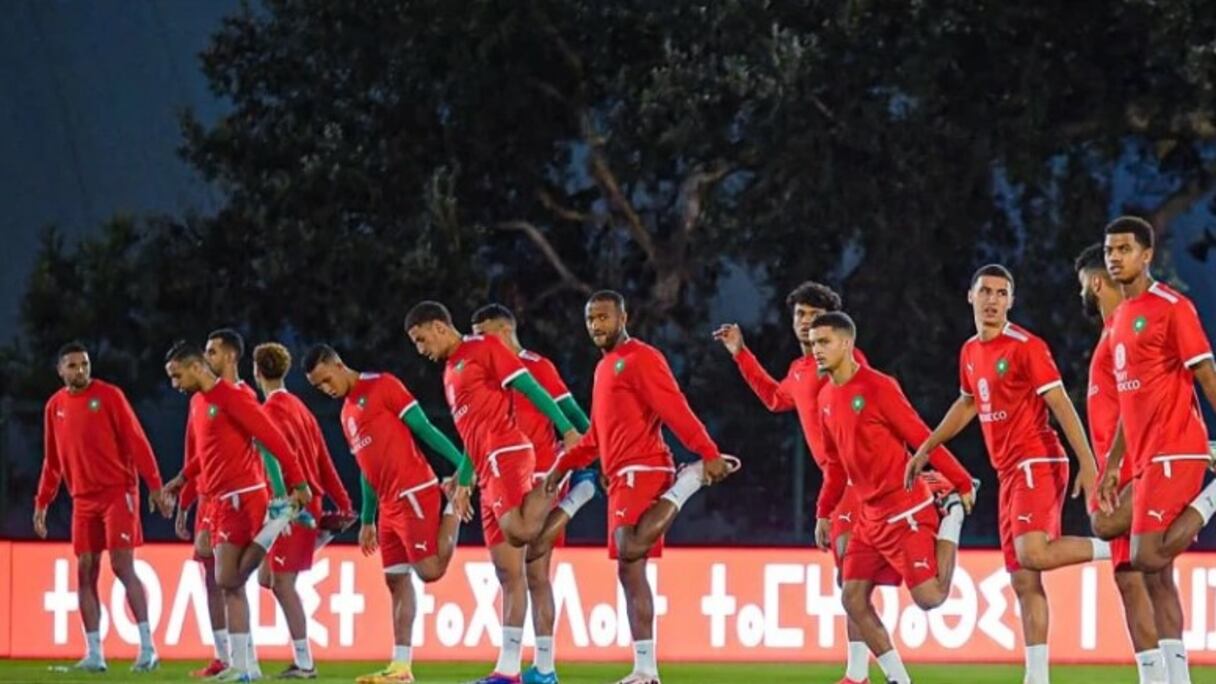 حصة تدريبية للمنتخب الوطني المغربي الأول