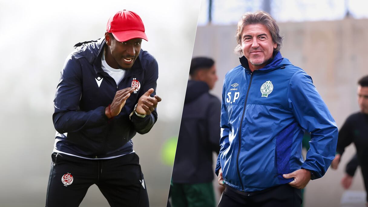 ريكارديو سابينتو، مدرب فريق الرجاء الرياضي، ورولاني موكوينا، مدرب نادي الوداد