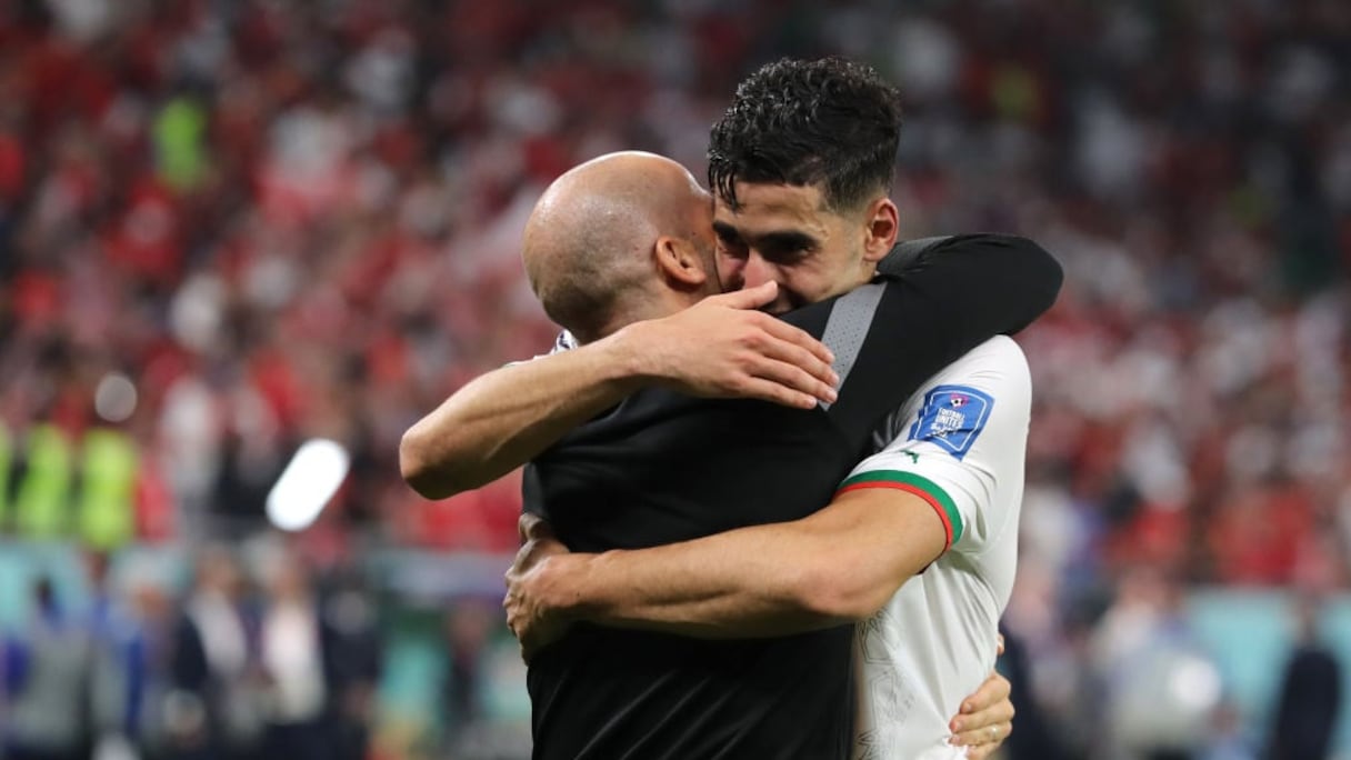 Walid Regragui et Nayef Aguerd