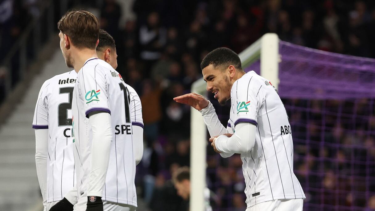 Zakaria Aboukhlal, auteur du premier but de Toulouse en Coupe de France face à Rodez