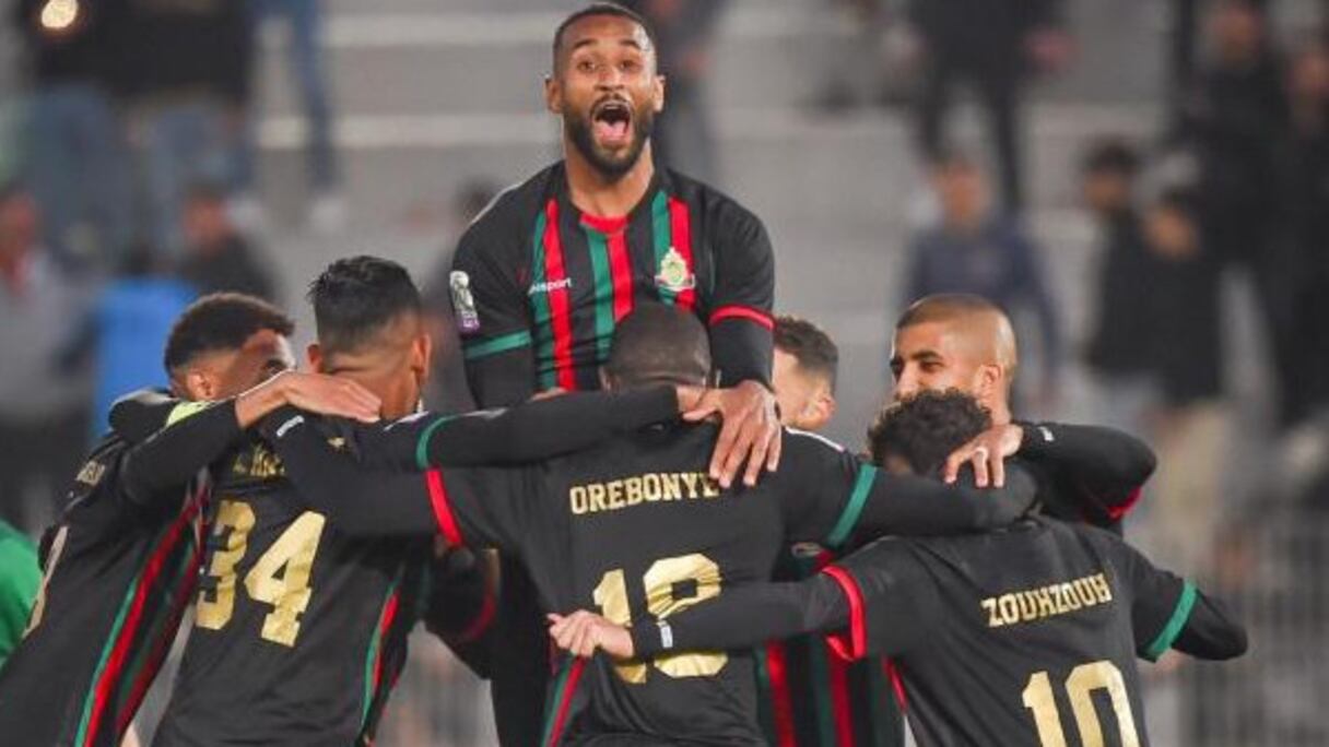 La joie des joueurs de l'AS FAR.