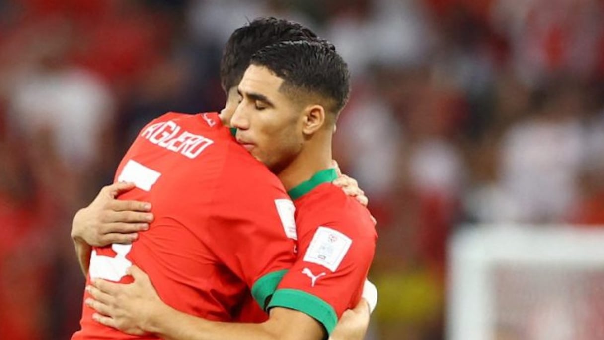 Achraf Hakimi et Nayef Aguerd.
