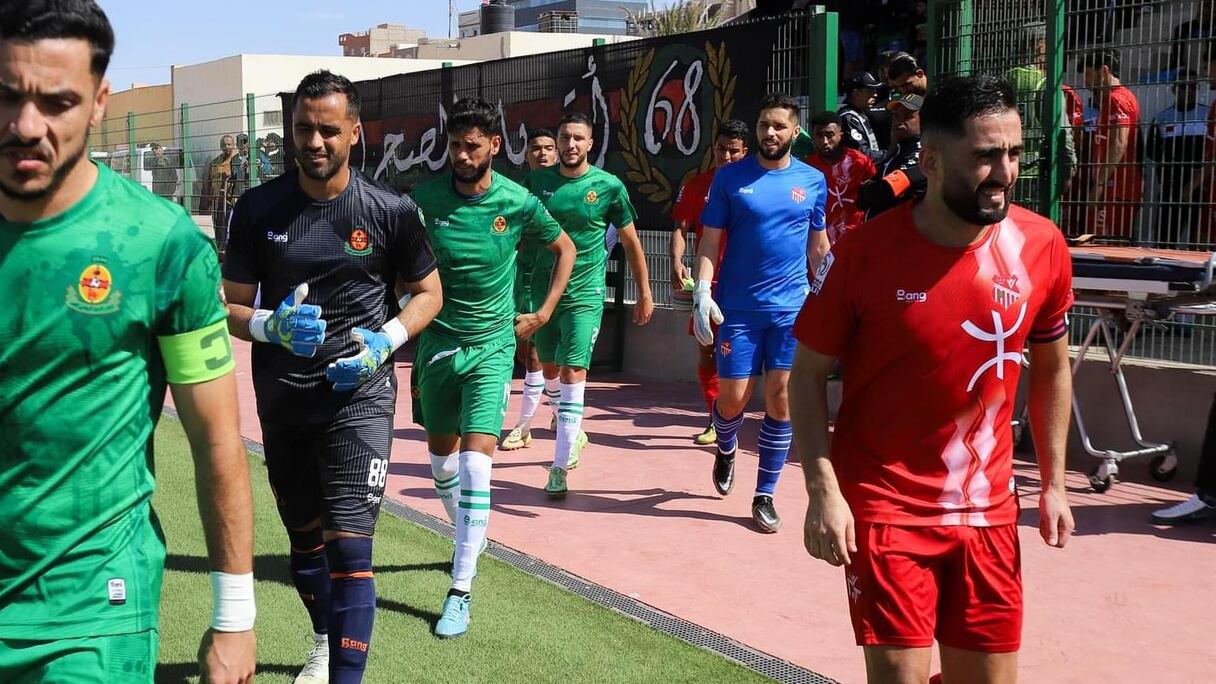 من مباراة سابقة بين شباب المسيرة وشباب أطلس خنيفرة