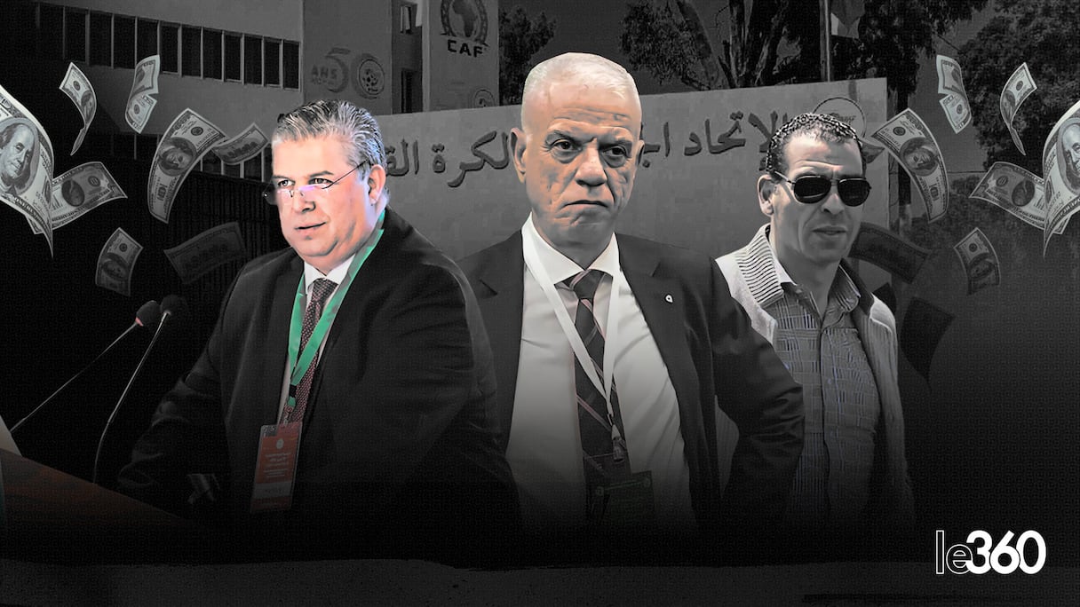 Charaf-Eddine Amara, Djahid Zefizef et Kheïreddine Zetchi, anciens présidents de la FAF.