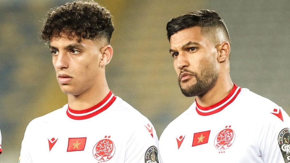 عبد الله حيمود ويحيى عطية الله، بقميص فريق الوداد الرياضي