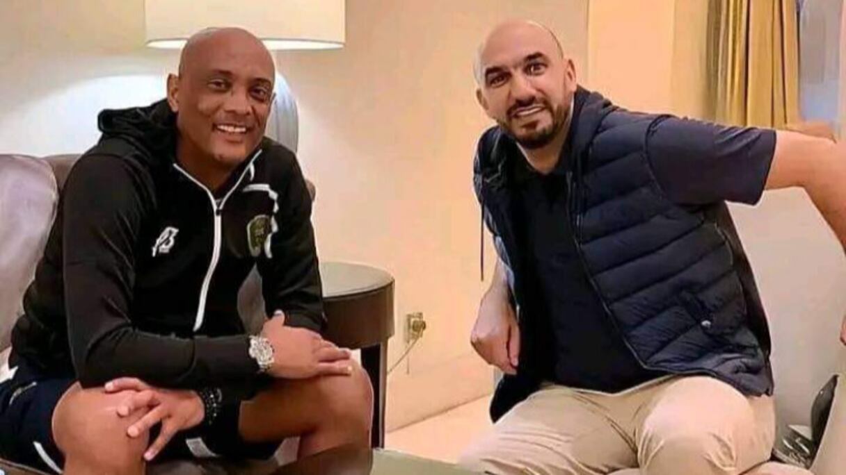 الصورة من لقاء سابق جمع الناخب الوطني وليد الركراكي مع مدرب منتخب موريتانيا المُقال في المغرب