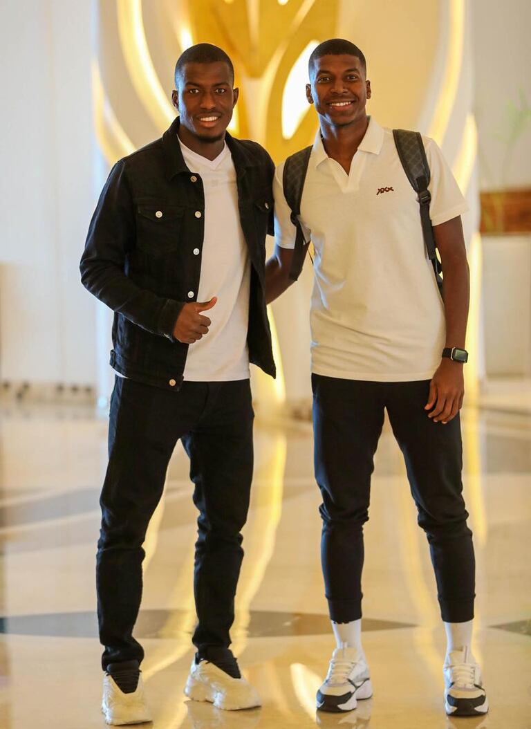 سيدي بونا عمار ومحسن بده، لاعبي المنتخب الموريتاني