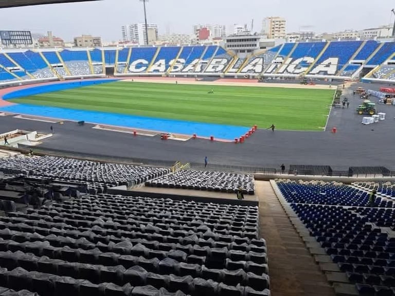 جديد الأشغال بملعب محمد الخامس