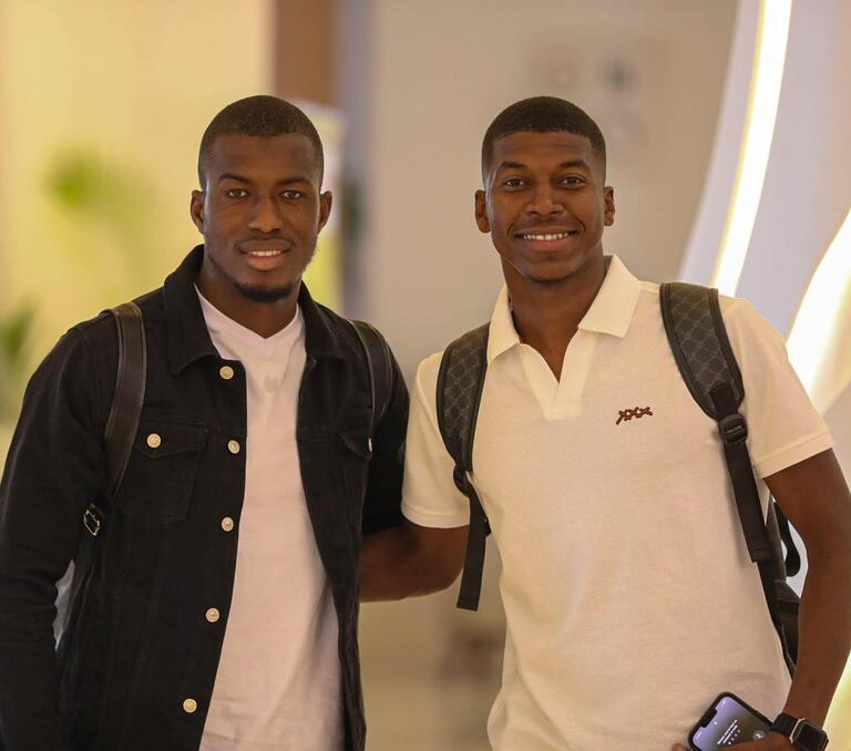 سيدي بونا عمار ومحسن بده، لاعبي المنتخب الموريتاني