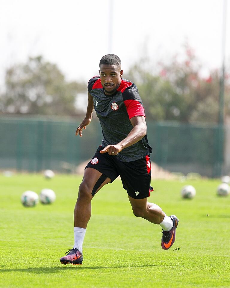 محمد مفيد في تداريب الوداد الرياضي