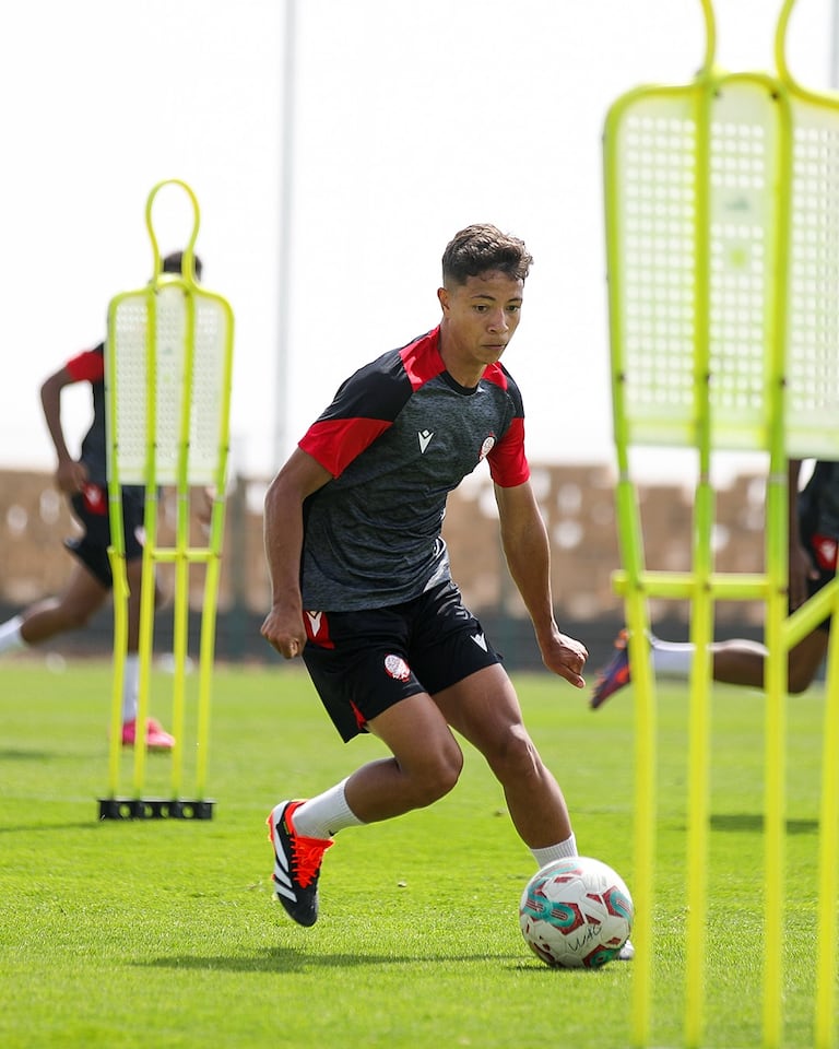 بيدرينيو في تداريب الوداد الرياضي