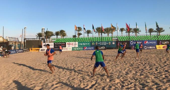 المنتخب المغربي يجري آخر حصة تدريبية قبل مباراة مصر