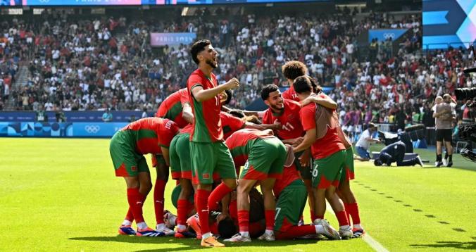 فرحة المنتخب الأولمبي