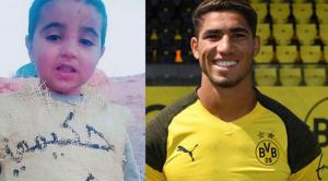 بالفيديو. حكيمي يحقق حلم الطفل المغربي الذي ارتدى قميصا بلاستيكيا باسمه 