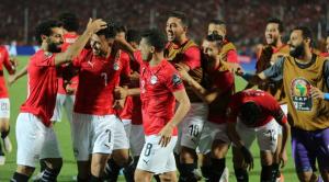 فرحة لاعبي مصر
